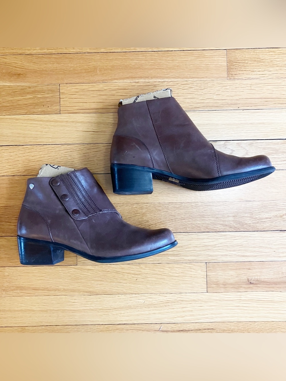 Ariat Brown Leather Country Equestrian Spat II Low Heeled Ankle Boots Booties 10